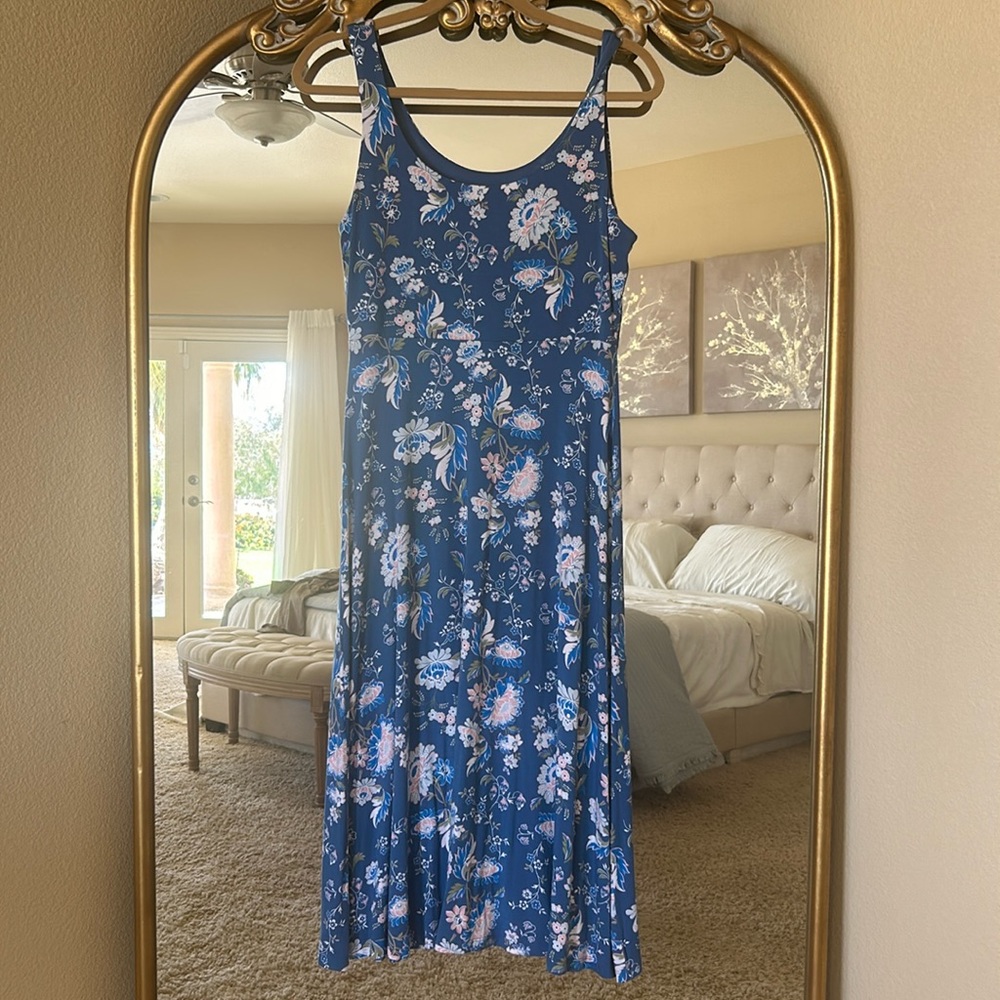 Loft floral jersey dress